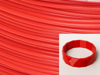 Cookiecad (TM) Candy Apple Red PLA, 50g